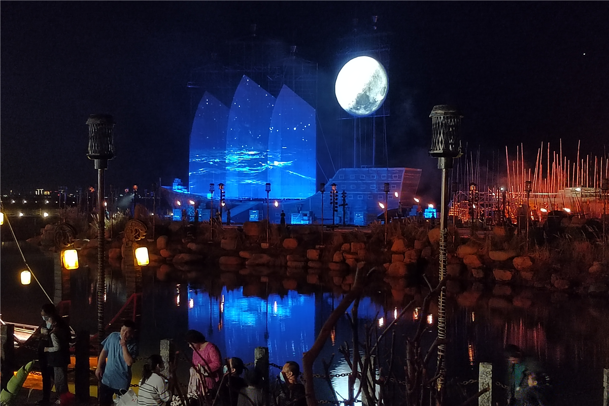 北海海丝首港网格屏390平方