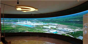 吉林省德惠市非公有制企业和社会组织党建指导服务中心天幕地砖曲屏组合