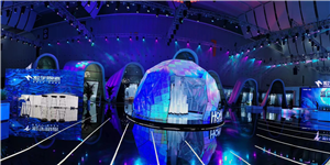 广东佛山潭洲国际会展中心52平方米足球透明屏