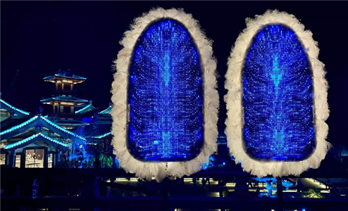 南京金陵小镇项目扇子屏