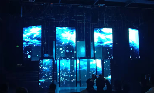 杭州双面P6.667晶膜透明屏（户内工程）