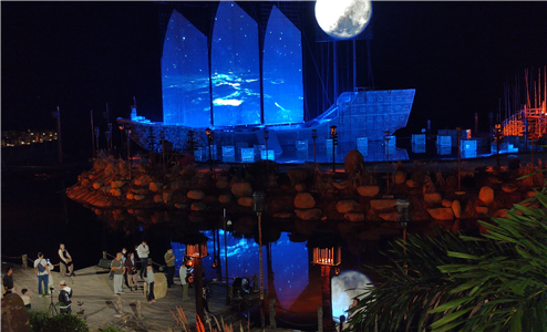 北海海丝首港网格屏390平方